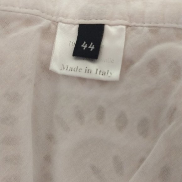 FABRIZIO LENZI EYELET WHITE LACE LINED  WRAP SKIRT SPORTY ATHLETIC CASUAL - Picture 12 of 16